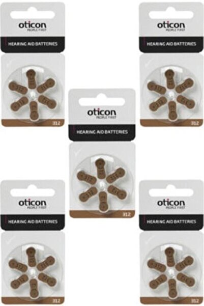 Oticon 312 Numara Işitme Cihazı Pili 5 Paket Toplam 30 Adet Kulak Içi Işitme Cihazı Pili