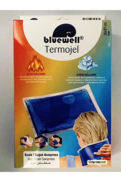 BLUEWELL Sıcak Soğuk Termojel Kompres Buz Jel Termojel 26x37 Cm Büyük Boy Termojel 26x37 Cm