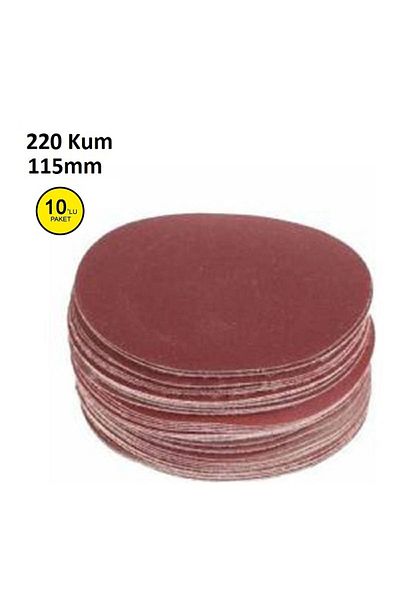 Master Hook and Loop Sandpaper 115mm 220 Grit 10 pieces