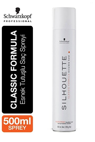 Schwarzkopf Silhouette Saç Spreyi Beyaz 500 Ml Gazlı Flexible Hold