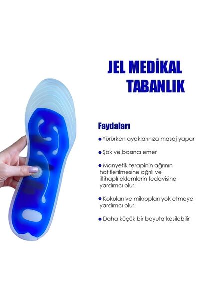 MediGel MG04 - Silikon Masaj | Masaj Yapan, Kan Akışını Artıran, Dinamik Sıvı Dolu, Konfor Iç Tabanlık