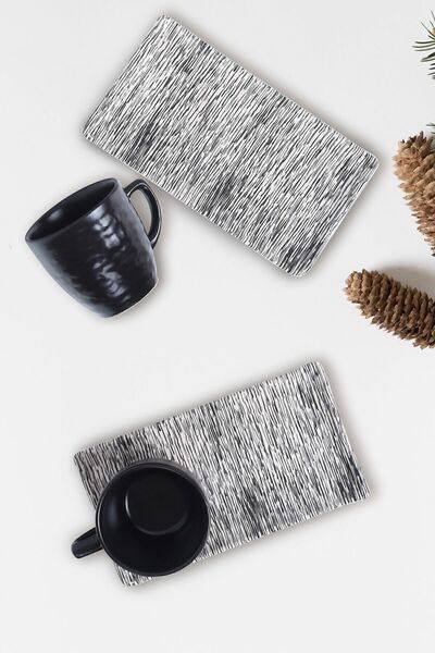 Keramika طقم قهوة مكون من 4 قطع لشخصين بنمط كرتوني