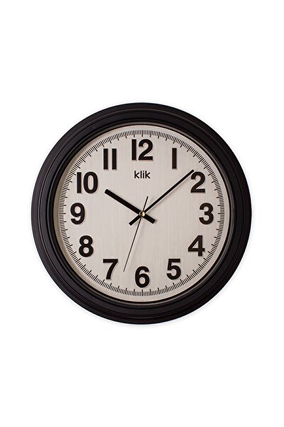 Klik Auris Siyah Minimalist Duvar Saati