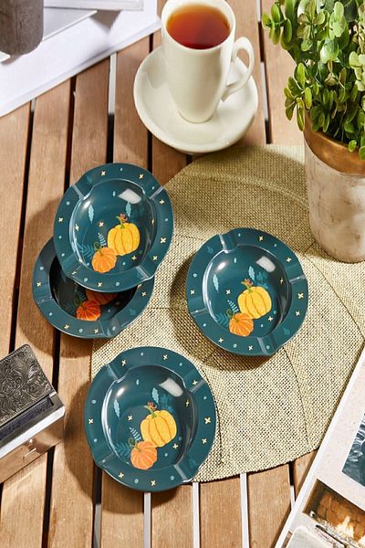 Arma House 2-Piece Gourd Themed Ashtray Set
