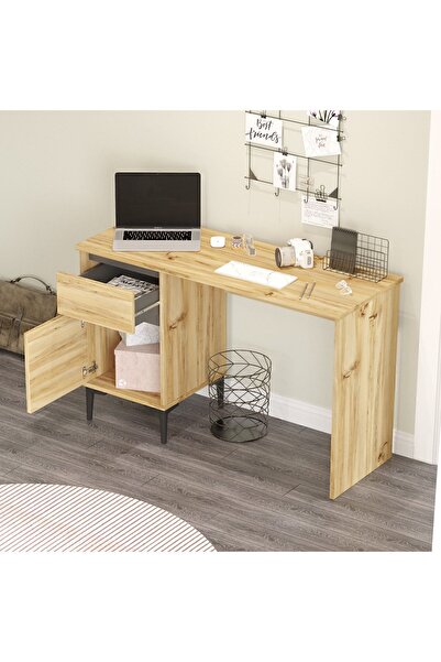 Yurudesign Aristo Çalışma Masası Çekmeceli Kapaklı Keçe-antrasit Ar8-ka