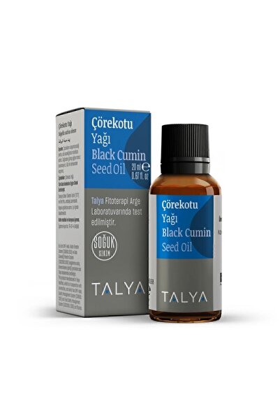 Talya Çörekotu Yağı, Soğuk Sıkım, %100 Saf Ve Doğal, 20 ml