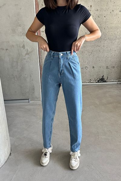 XRAY JEANS Pantaloni largi de damă cu talie înaltă, albastru gheață