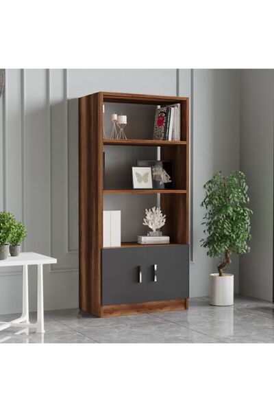 Yurudesign Vario D Ofis Kitaplık Barok-Antrasit