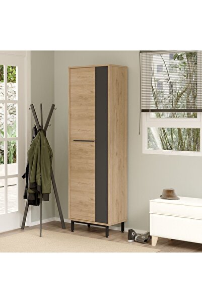 Yurudesign Artego Ayakkabılık Metal Ayaklı 9 Raflı Sepet-Antrasit AG2-SA