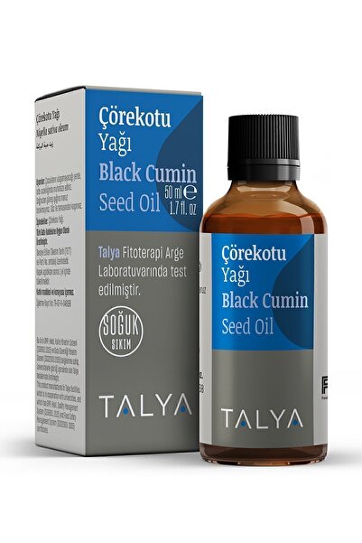 Talya Çörekotu Yağı, Soğuk Sıkım, %100 Saf Ve Doğal, 50 ml