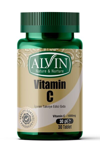 Alvin Vitamin C Içeren Takviye Edici Gıda, L-askorbik Asit, 30 Tablet