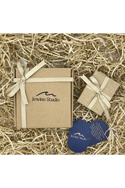 jewine studio Sertifikalı Gerçek Dikdörtgen Barok İncili Çelik Zincirli İnci Kolye