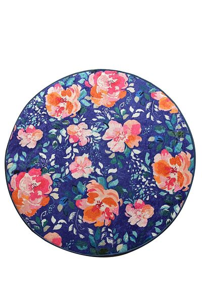 Chilai Home Flowers Διάμετρος 100 cm Μοκέτα μπάνιου Djth
