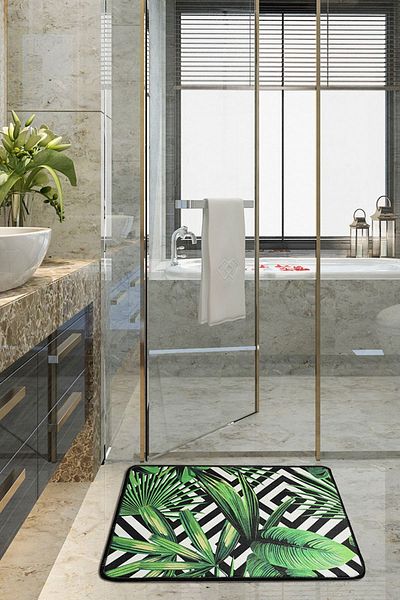 Chilai Home Tropic Djt 40x60 cm - Πλένεται χαλί μπάνιου, αντιολισθητική βάση