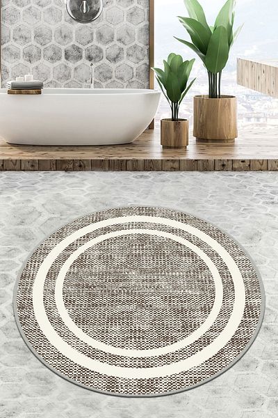Chilai Home Χαλί μπάνιου Formica Διάμετρος 100x100 cm Djth