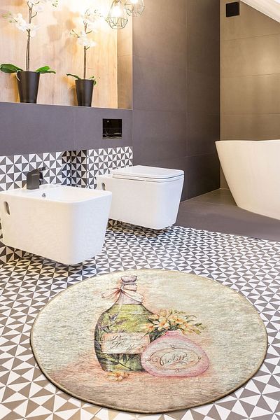 Chilai Home Μοκέτα μπάνιου Violeta Djt 100 cm - Πλένεται και αντιολισθητική βάση