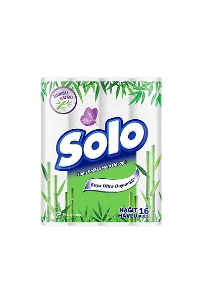 Solo Set of 16 Bamboo Added Paper Towels