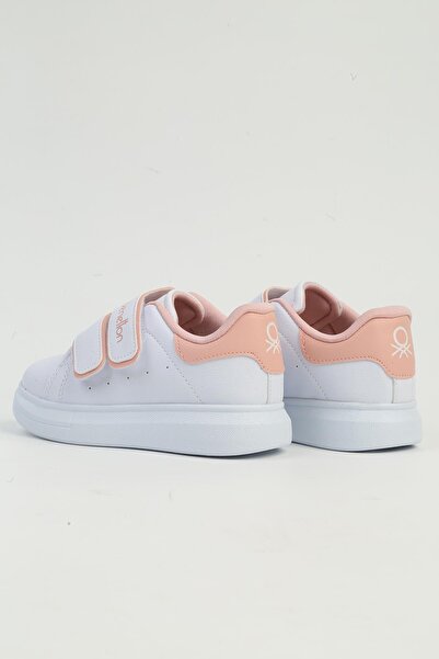 Benetton Bn-31805 White Pink Children's Sneakers
