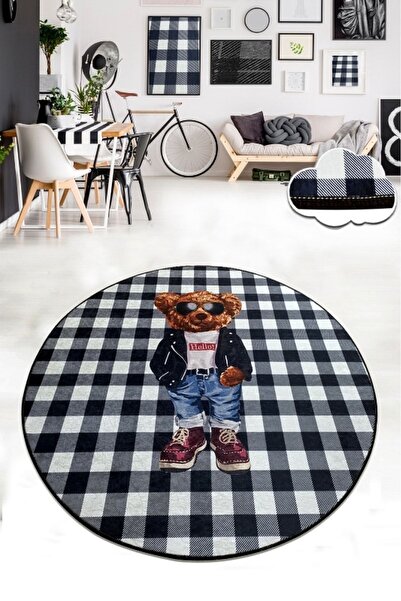 Chilai Home Heat Bear Çap Dekoratif, Kaymaz Taban, Antibakteriyel, Yıkanabili...