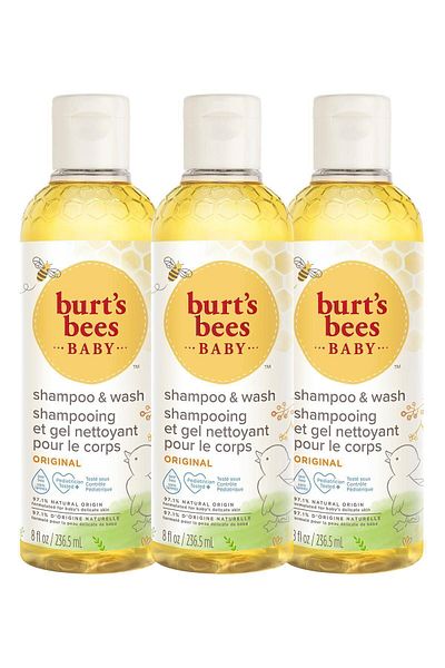 Burts Bees Baby Hair and Body Shampoo - Baby Bee Shampoo Body Wash X 3 235 ml