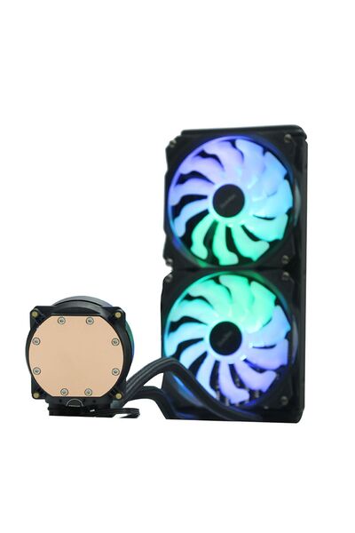 Dark AquaForce W247 2x12cm ARGB LED Fan + Pompa Intel & AMD Uyumlu 240mm Sıvı...