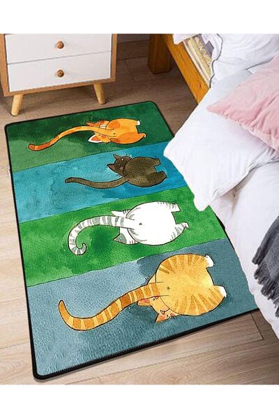 Chilai Home Gatto Carino Dekoratif Halı Djt