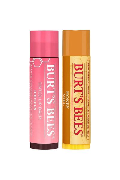 Burts Bees Colored Lip Care Dried Rose - Tinted Lip Balm Hibiscus+honey Lip Balm