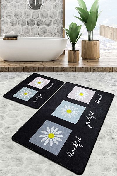 Chilai Home Blessed Bathroom Rug Set of 2 Djtbanyo