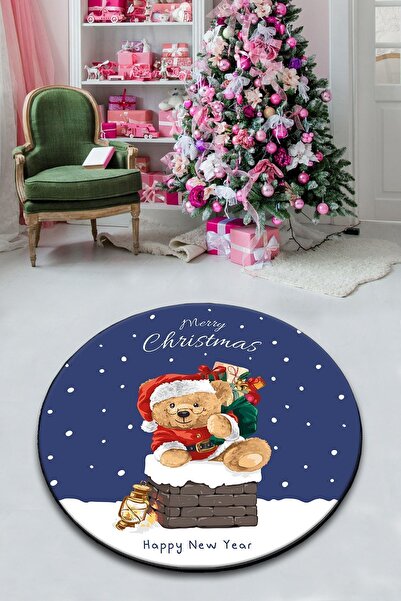 Chilai Home Happy New Year Çap Dekoratif Halı Djth