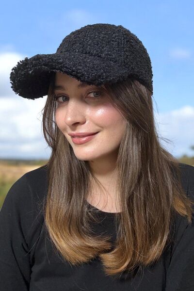 Entropy Siyah Merinos Cap Şapka