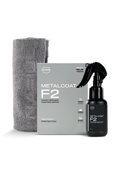 Nasiol -SET 20-Metalcoat F2 Araç Sprey Nano Seramik Kaplama ve Mikrofiber Det...