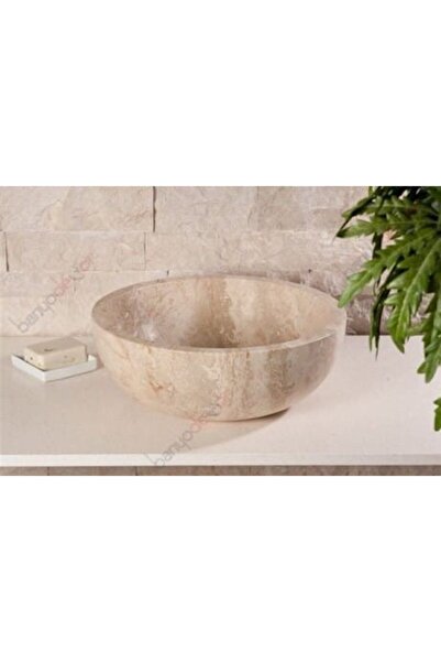 banyodecor Traverten Çanak Mermer Lavabo