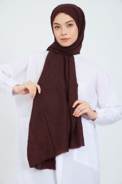 m moon scarf Premium Bamboo Shawl “Copper Brown”