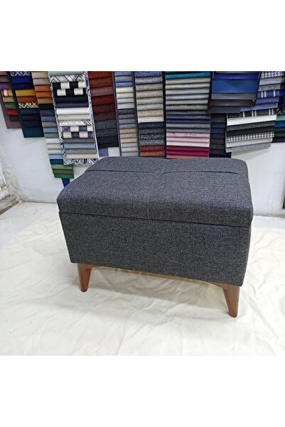 Lütfiye Gündoğan Sandıklı puf keten kumaş yükseklik 45 cm en 40 cm boy 60 cm