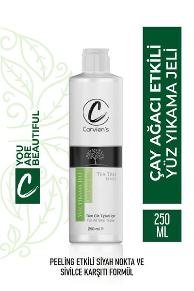 Carvien's Tea Tree Oil Face Wash Gel - Acne & Anti-Acne |   For Oily and Combination Skin 250 ml