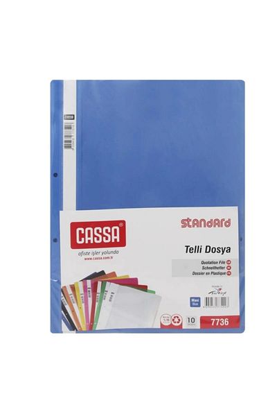 Cassa Blue Ring Binder Plastic - A4, 25 Pieces