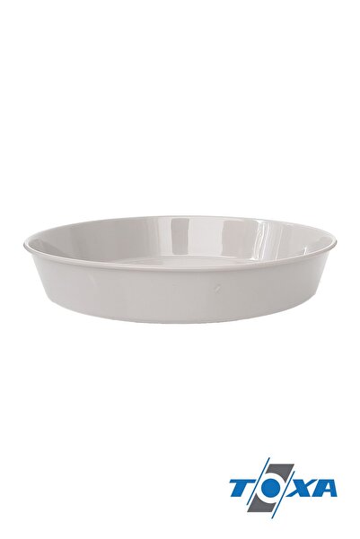 ToXA Saksı Tabağı 14.5cm Klasik Tabak No5 Tabak Beyaz Serinova Parlak Plastik Altlık