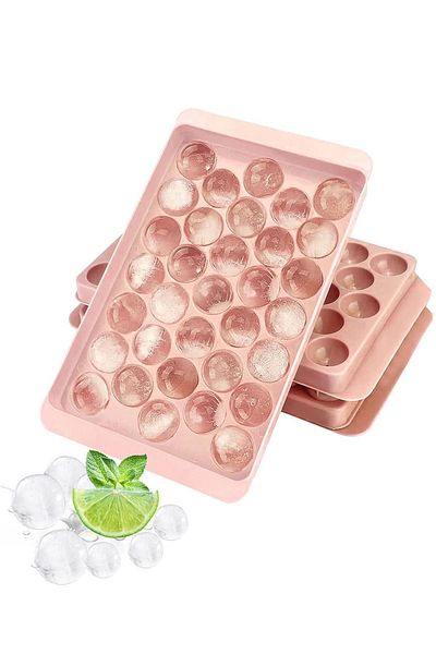 COZY SENSE Sphere-Shaped Ice Mold Round Cubes Guests with Lid Presentation Products Molds Ice Cream