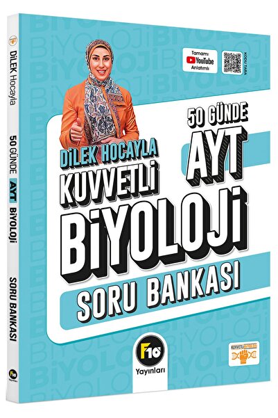F10 Yayınları Dilek Hocayla 50 Günde AYT Biyoloji Soru Bankası