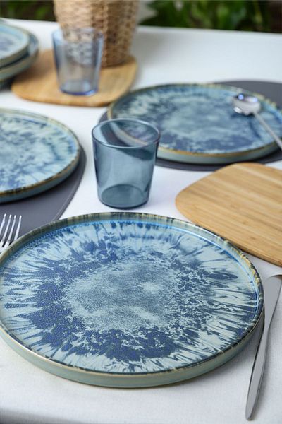Keramika Ocean Breeze Stackable Plate - 27 Cm, 6 Pieces, 21779