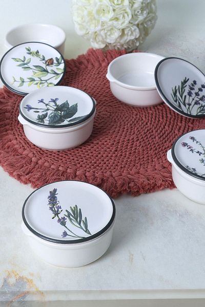 Keramika 12 Piece Flower Garden Breakfast Set - 18938-39-40-41-42-43