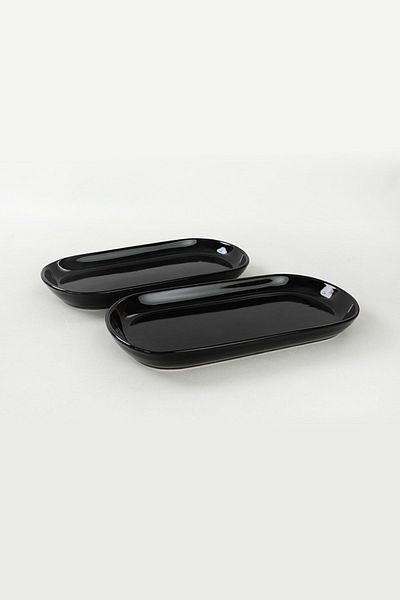 Keramika Farfurie Barca Neagra Noyan 28 Cm 2 Bucati