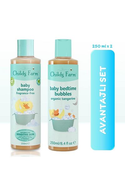 Childs Farm Advantageous Pack of 2 Perfume Free Baby Shampoo and Bath Foam (250ml 2 Pcs)