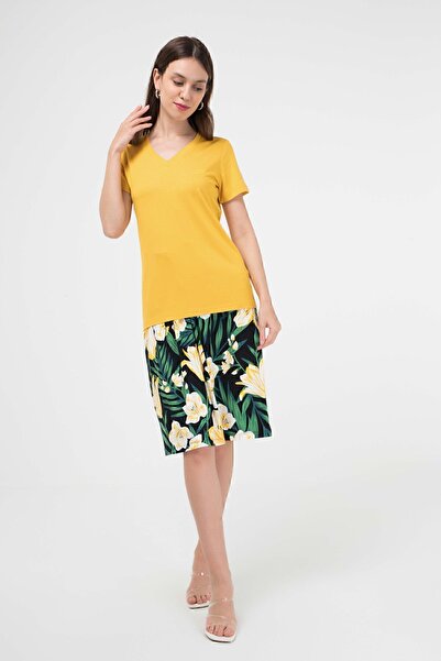 BRZ COLLECTION Tricou de damă din viscoză cu decolteu în V