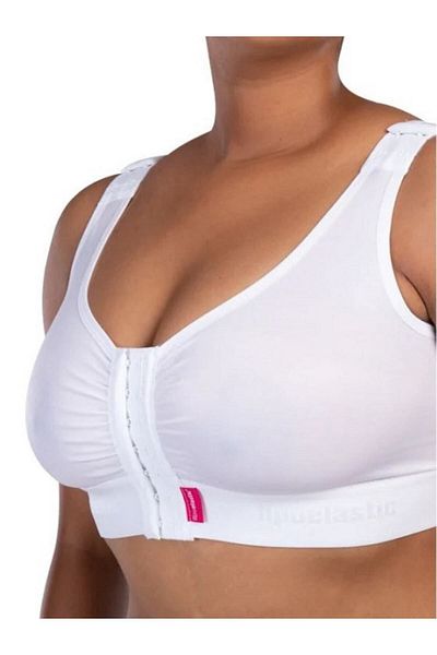 Lipoelastic Medical Bra, Sports Bra, Front Opening, No Support, No Underwire, Post-Surgical Bra