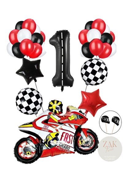 ZEAP بالونات من رقائق معدنية لدراجة نارية لعيد الميلاد - مجموعة بالونات من رق...