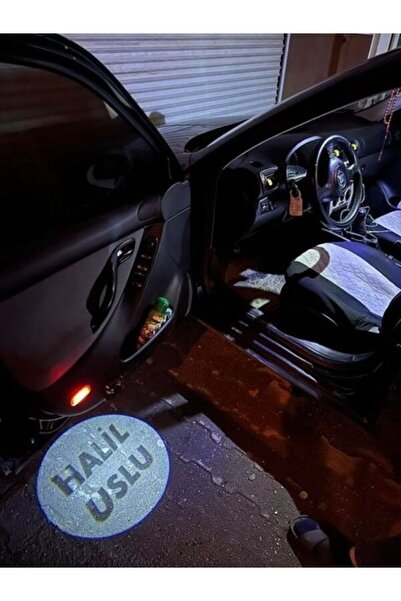 Nisa 2 Adet Kişiye Özel Isimli Montajsız Pilli Kapı Altı Logo