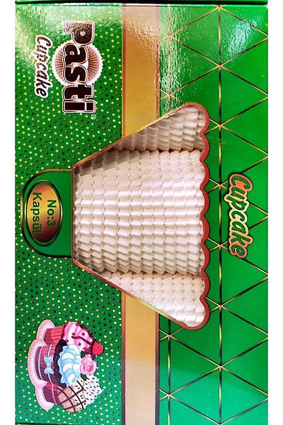 PASTİ PARTİ Cup Cake No.3 White 750 Pieces (4X3) Cm