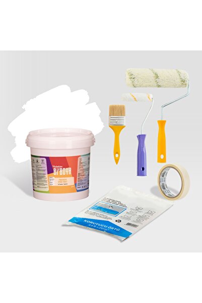 Bi Boya Tek Duvar Boyama Seti Beyaz
