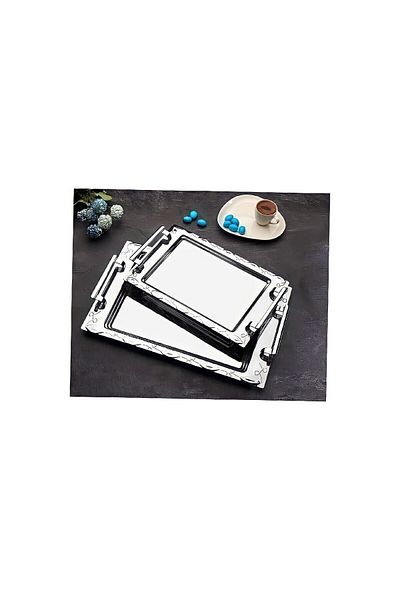 İnter Steel Bade 2-Piece Tea Tray